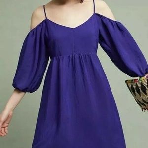 Anthropologie Moulinette Soeurs Off Shoulder Dress